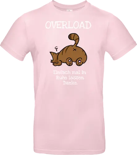 Overload-Katze mit weißer Schrift