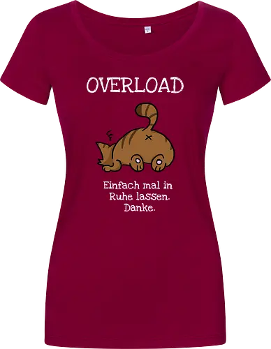 Overload-Katze mit weißer Schrift