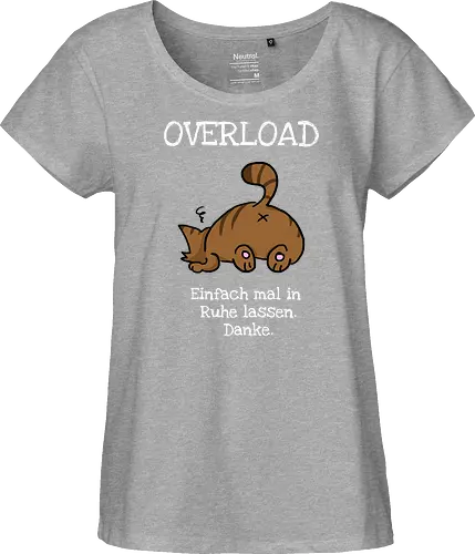 Overload-Katze mit weißer Schrift