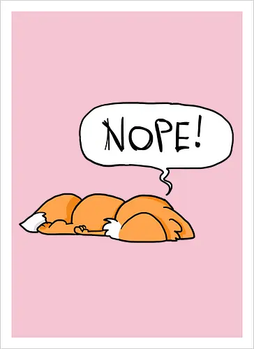 Nope-Fuchs - Nope, Fuchs - Kunstdruck