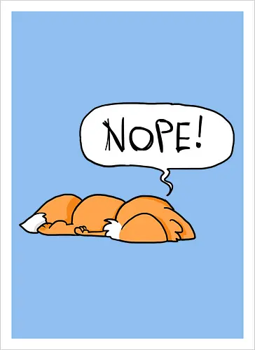 Nope-Fuchs - Nope, Fuchs - Kunstdruck