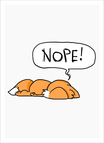 Nope-Fuchs - Nope, Fuchs - Kunstdruck