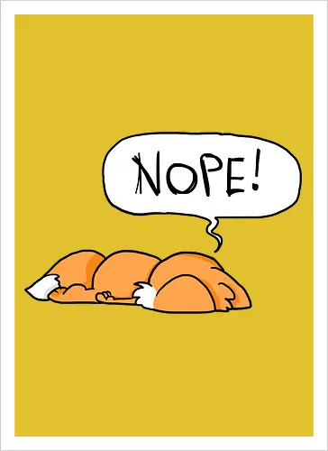 Nope-Fuchs - Nope, Fuchs - Kunstdruck