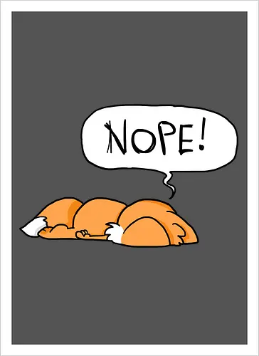 Nope-Fuchs - Nope, Fuchs - Kunstdruck