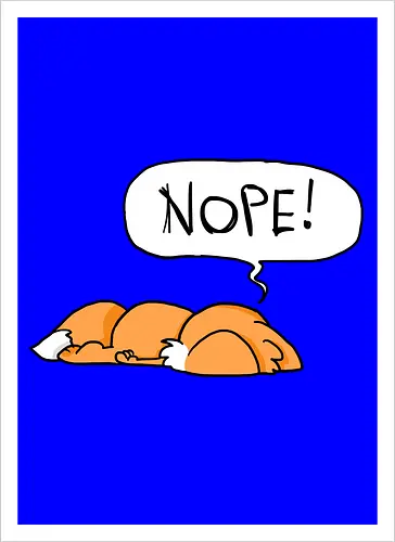 Nope-Fuchs - Nope, Fuchs - Kunstdruck
