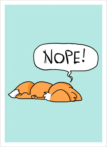 Nope-Fuchs - Nope, Fuchs - Kunstdruck
