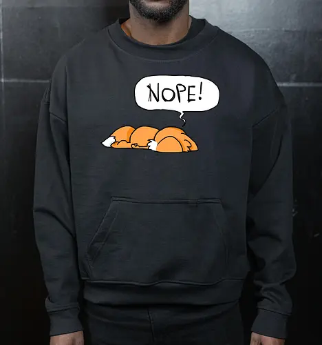 Nope-Fuchs - Nope, Fuchs - Cropped Sweatshirt