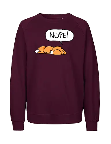 Nope-Fuchs - Nope, Fuchs - Fairtrade Sweatshirt