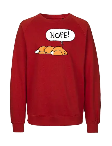 Nope-Fuchs - Nope, Fuchs - Fairtrade Sweatshirt