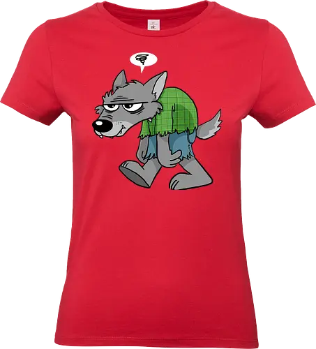 Grumpy Werwolf - Werwolf, Wolf, Grumpy, Halloween - Standard T-Shirt (Frauen)