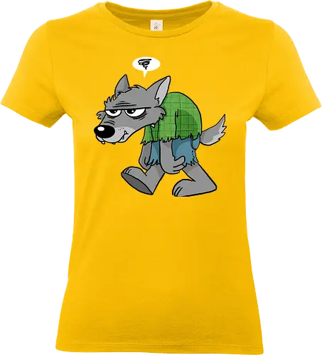 Grumpy Werwolf - Werwolf, Wolf, Grumpy, Halloween - Standard T-Shirt (Frauen)