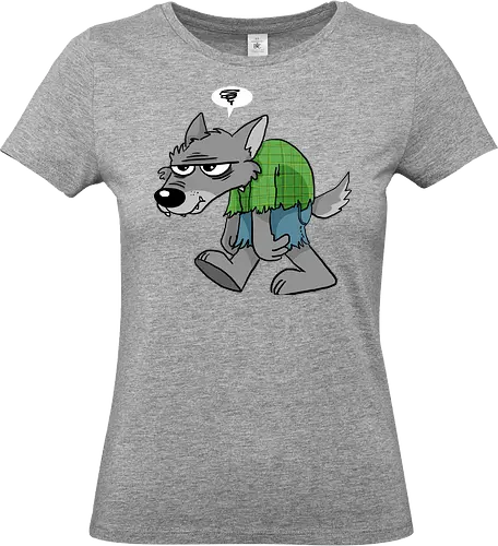 Grumpy Werwolf - Werwolf, Wolf, Grumpy, Halloween - Standard T-Shirt (Frauen)