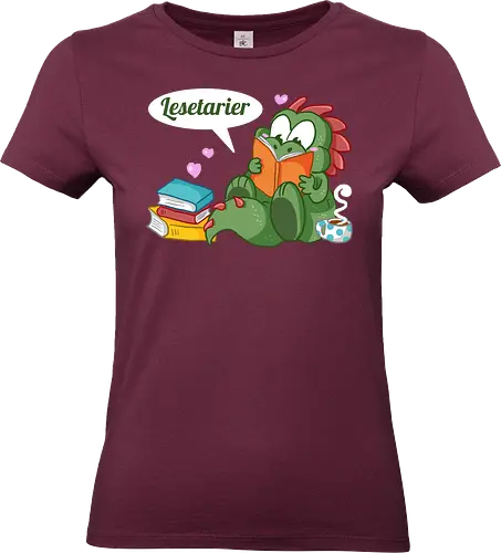 Lesetarier - Lesen, Dinosaurier, Buch, Bücher - Standard T-Shirt (Frauen)