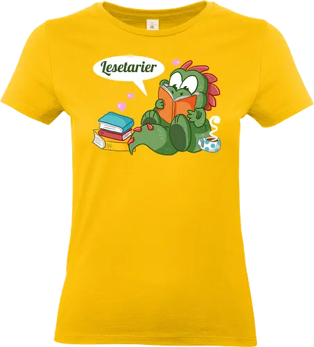 Lesetarier - Lesen, Dinosaurier, Buch, Bücher - Standard T-Shirt (Frauen)