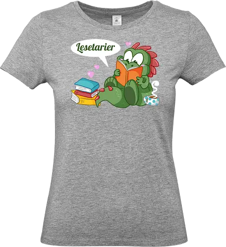 Lesetarier - Lesen, Dinosaurier, Buch, Bücher - Standard T-Shirt (Frauen)