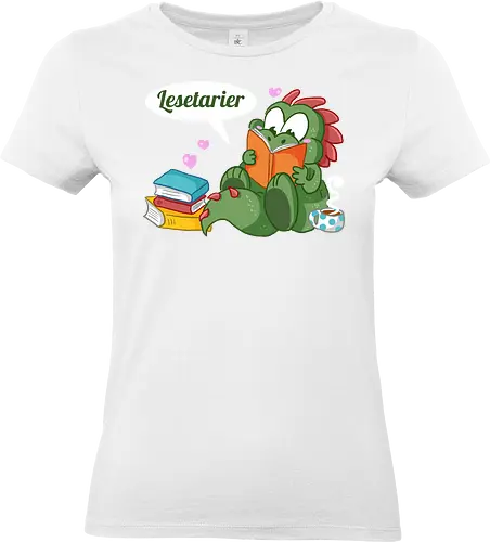 Lesetarier - Lesen, Dinosaurier, Buch, Bücher - Standard T-Shirt (Frauen)