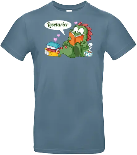 Lesetarier - Lesen, Dinosaurier, Buch, Bücher - Standard T-Shirt