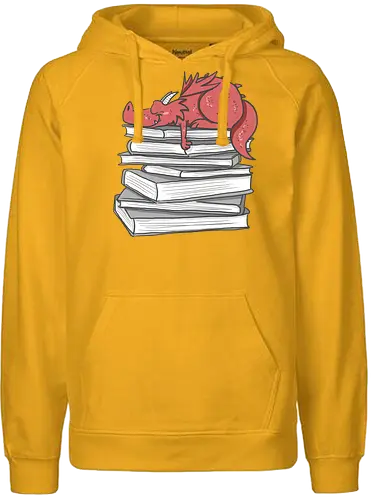 Buchdrache - Buch, Drache, lesen - Fairtrade Hoodie