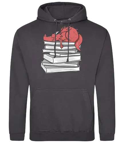 Buchdrache - Buch, Drache, lesen - Standard Hoodie