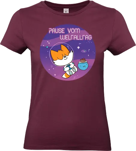 Pause vom Weltalltag - Space, Weltall, Pause - Standard T-Shirt (Frauen)