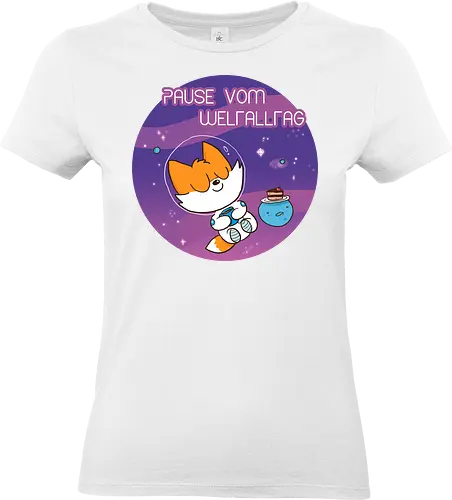 Pause vom Weltalltag - Space, Weltall, Pause - Standard T-Shirt (Frauen)