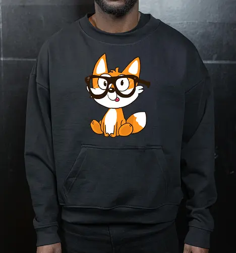Nerd-Fuchs - Fuchs, Nerd - Cropped Sweatshirt
