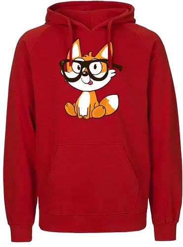 Nerd-Fuchs - Fuchs, Nerd - Fairtrade Hoodie