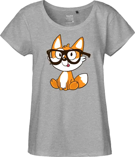 Nerd-Fuchs - Fuchs, Nerd - Fairtrade Girl Shirt