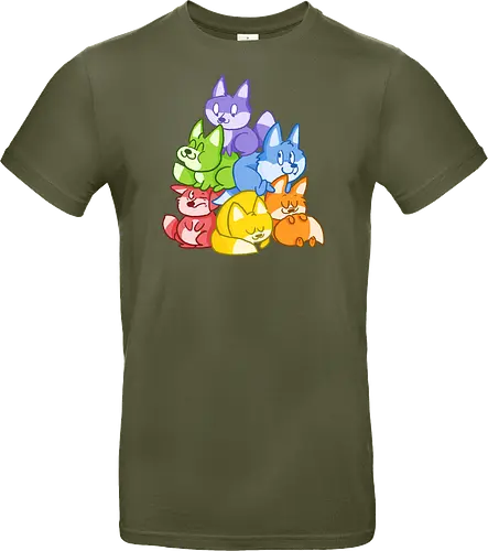 Regenbogen-Füchse