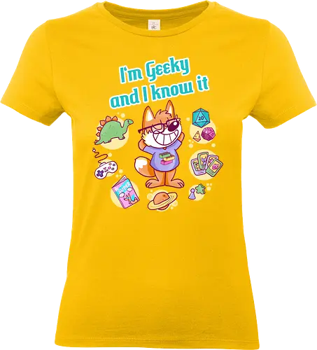 Geeky - Geek, Geeky, Nerd, Fuchs - Standard T-Shirt (Frauen)