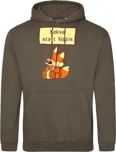 Kekse statt Nazis - Fuchs, Comic, wir sind mehr - Standard Hoodie