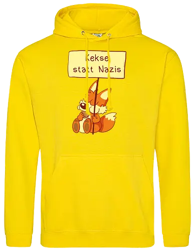 Kekse statt Nazis - Fuchs, Comic, wir sind mehr - Standard Hoodie