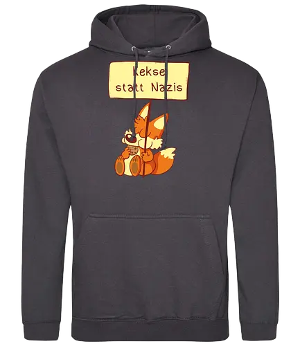Kekse statt Nazis - Fuchs, Comic, wir sind mehr - Standard Hoodie
