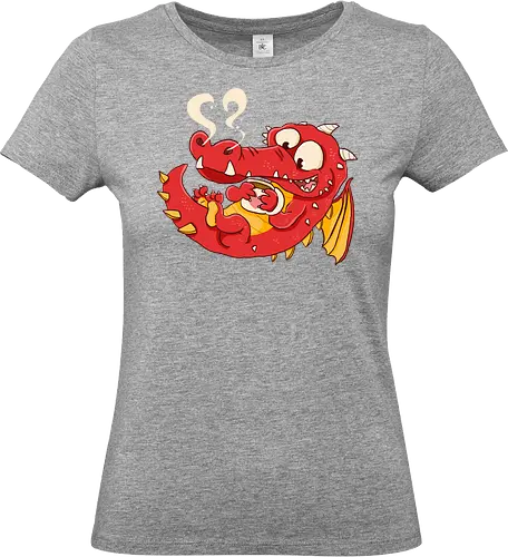 Kaffeedrache - Drache, Kaffee - Standard T-Shirt (Frauen)