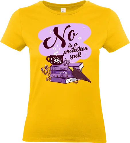 No is a Protection Spell - No, Witch, Witchy, Mental Health - Standard T-Shirt (Frauen)