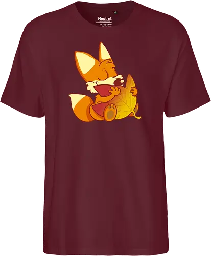 Herbstfuchs - Herbst, Fuchs, Herbstablatt, Autumn - Fairtrade T-Shirt