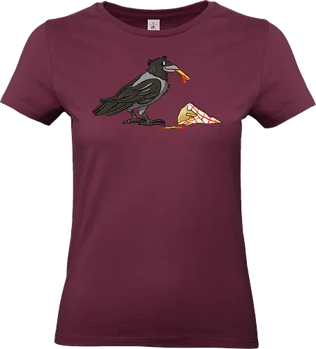 Pommeskrähe - Pommes, Krähe, Nebelkrähe - Standard T-Shirt (Frauen)