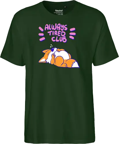Always Tired Club - Fuchs, Mental Health - Fairtrade T-Shirt