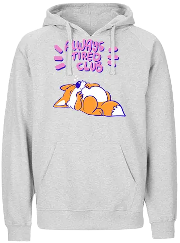 Always Tired Club - Fuchs, Mental Health - Fairtrade Hoodie