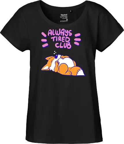 Always Tired Club - Fuchs, Mental Health - Fairtrade Girl Shirt