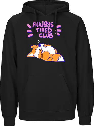 Always Tired Club - Fuchs, Mental Health - Fairtrade Hoodie