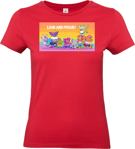 Loud and Proud - Queer, Pride, Goblin, LGBTQIA - Standard T-Shirt (Frauen)