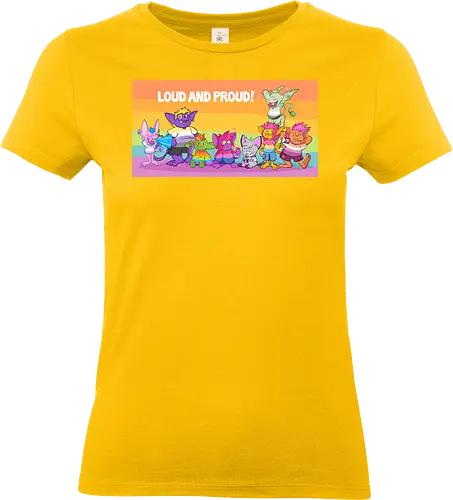 Loud and Proud - Queer, Pride, Goblin, LGBTQIA - Standard T-Shirt (Frauen)