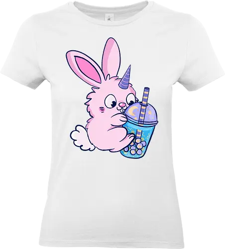 Bunnycorn - Bunny, Hase, Bubbletea - Standard T-Shirt (Frauen)