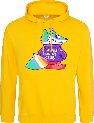 Invisible Disability Club - Waschbär, Behinderung, disability - Standard Hoodie