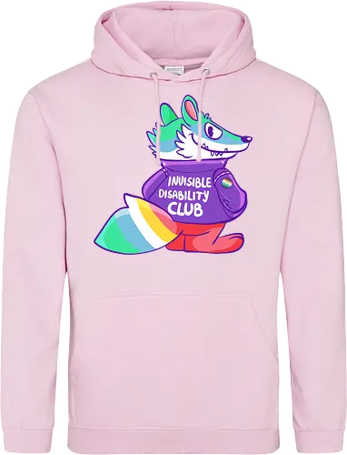Invisible Disability Club - Waschbär, Behinderung, disability - Standard Hoodie
