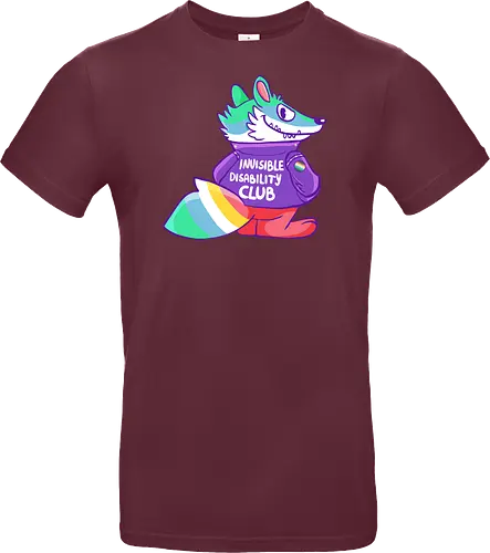 Invisible Disability Club - Waschbär, Behinderung, disability - Standard T-Shirt