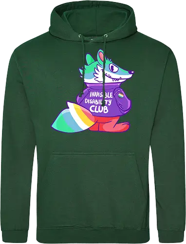 Invisible Disability Club - Waschbär, Behinderung, disability - Standard Hoodie