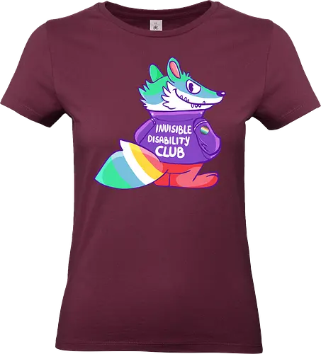 Invisible Disability Club - Waschbär, Behinderung, disability - Standard T-Shirt (Frauen)