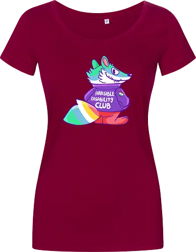 Invisible Disability Club - Waschbär, Behinderung, disability - Damen T-Shirt